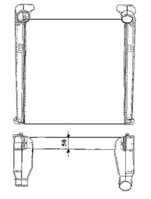Радіатори NF 30144 для MAN L 2000 8.145 LC, LLC, LLRC, LRC (LE140C)